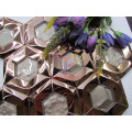 Hexagon Shape Crystal Mix Mirror Face Stainless Steel Mosaic (CFM1026)